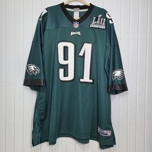 NFL PRO LINE Fletcher Cox Green Philadelphia Eagles Super Bowl Champions 5XL